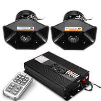 18 sirène avertisseur sonore police sirène klaxon amplificateur système de haut-parleurs de voiture 400W