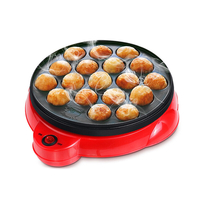 18 trous électrique poulpe boule gril Takoyaki cuisson moule Machine Mini électrique Chibi Maruko gril casserole