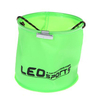18 x 17 cm EVA Pliable Jardin Seau À Eau avec 6 mètres Corde Ceinture Pêche En Plein Air Camping