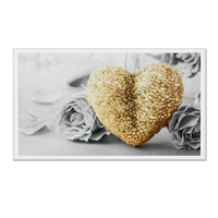 18 "x32" coeur rose impressions sur toile peintures peintures mur sans cadre art décoration