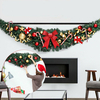 180 cm 2020 guirlande de noël rotin vert avec lumière joyeux noël décor pour la maison enfants ornements darbre de