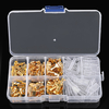 180 Pcs Épissure Rapide 2.8mm 4.8mm 6.3mm Mâle et Femelle Fil Spade Connecteur Fil À Sertir Bornier avec Assortiment Iso