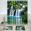 180 x180cm rideau de douche tapis antidérapants tapis de bain salle de bain style cascade