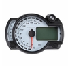 18000 mètres moto numérique LCD Compteur de vitesse 7 couleurs Affichage Niveau de carburant Clignotant Tout en un Versi