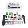 180pcs accessoires doutil rotatif de tige de 1/8 pouce ensemble polissant coupant des morceaux de meulage pour Drem