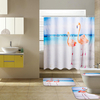 180x150xm 4 pièces tapis de salle de bains tapis de couverture de toilette rideau de douche ensemble de tapis de bain