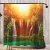 180x180CM 3D Cascade Nature Paysage Rideau De Douche Hydrofuge Polyester Rideau De Salle De Bains