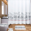 180x180cm girafe bain tissu rideaux de douche étanche couvercle toilette couverture tapis
