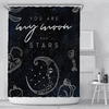 180x180cm rideau de douche étanche rideau de douche étoile impression numérique rideau de douche en Polyester pour décor