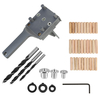 1/8/41 pcs Pocket Hole Jig Handheld Woodworking Dowel Set Dowelling Drill Straight Hole Locator Guide Tool