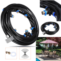 18M + 3M Système de réfrigérant en plein air Arrosage en eau Jardin Patio Mister Kits de vaporisation de refroidissement