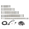 18pcs 5050 SMD RGB Clignotant LED Lumière Bande Moto Sans Fil À Distance Néon Glow