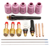 18pcs soudage TIG kits de lentilles de gaz de torche pour wp-17 wp-18 wp-26 lanthanate tungstène