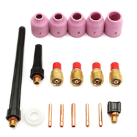 18pcs Tig lentille de gaz COLLET soudage en forme de torche pour wp-9/20/25 lanthanate Tungste
