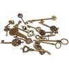 18pcs touche beaucoup pendentif antique serrure arc cardiaque vieux squelette look vintage