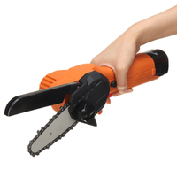 18V 500W tronçonneuse électrique à une main 4 pouces Mini bois rechargeable au Lithium Batterie scie à chaîne tronçonneu