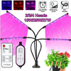 18W / 20W / 27W 2/3/4 Têtes USB LED Lampe flexible à accrocher pour lampe de culture avec télécommande DC5V