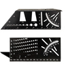 19 En 1 3D Multi Angle ABS Règle De Mesure Mitre Angle De Mesure Modèle Outil Jauge Mutifonction Disposition De Travail