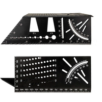 19 En 1 3D Multi Angle ABS Règle De Mesure Mitre Angle De Mesure Modèle Outil Jauge Mutifonction Disposition De Travail