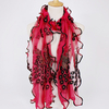 190CM Femmes Motif Paon Dentelle Foulards Châle Voyage Décontracté Soft Écharpe