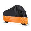 190T Couverture De Moto Imperméable À Leau En Plein Air Pluie Poussière UV Scooter Orange Noir Protecteur L-4XL