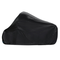 190T grande housse étanche à la poussière pour moto extérieure avec trou de verrouillage anti-vol noir