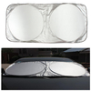 190x90cm Nylon Pare-soleil pliable de lunette avant Visière Couverture de bloc de protection de vent pour camion de voit