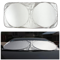 190x90cm Nylon Pare-soleil pliable de lunette avant Visière Couverture de bloc de protection de vent pour camion de voit
