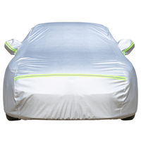 195T pleine bande réfléchissante de couverture de voiture imperméable anti-neige pare-soleil anti-poussière