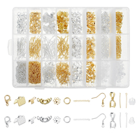 1963 pièces or argent couleur mélangée réparation outils en métal bricolage fournitures dartisanat ensemble bijoux