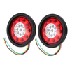 19 LED Camion Camion Feux de Freins Arrêt Tournez la Lampe de queue Noir En Caoutchouc Clignotants Arrêtez Lumières