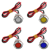 19mm 220W DC 6V LED Argent clair Imperméable sous leau LED Rouge / Jaune / Blanc / Bleu