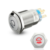 19mm 5 broches 12V LED Bouton poussoir clignotant On Off Light Switch