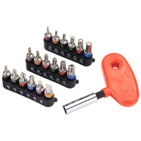 19PC 1/4 Clé à Cliquet Tournevis Set Mini Tournevis Outil De Matériel Ménager DIY