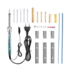 19pcs 220v réglable fer à souder 60W tout en cuivre tête dextrusion avec bande chaude LCD ligne outils de maintenan