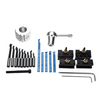 19pcs mini changements rapides outil support de poste ensemble + barre dalésage de 3/8 pouce + kit doutils de