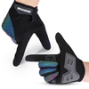 1 paire de gants de cyclisme respirant anti-dérapant doigt complet réfléchissant avec écran tactile pour sport randonnée
