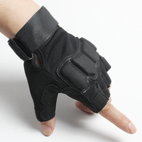 1 Paire De Gants Tactiques Demi Doigts Gants Antidérapants Pour Vélo Camping Chasse