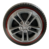 1PC 34cm pour enfants sur des pneus de roue de voiture avec des lumières pneus solides en caoutchouc non gonflables