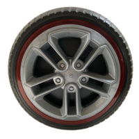 1PC 34cm pour enfants sur des pneus de roue de voiture avec des lumières pneus solides en caoutchouc non gonflables