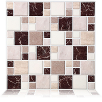 1PC brique marron stickers muraux auto-adhésif carrelage autocollant salle de bain cuisine décoration