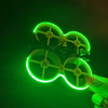 1PC Flywoo 1M DC 12V 0.42A LED Bande lumineuse avec interrupteur BEC pour Drone CineRace20 Neon FPV Racing RC