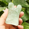 1pc Naturel Pierre De Jade Guasha Manuel Masseur Conseil Santé Beauté Gua Sha Outil Du Visage