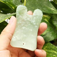 1pc Naturel Pierre De Jade Guasha Manuel Masseur Conseil Santé Beauté Gua Sha Outil Du Visage