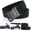 1Pc Popvcly Belt Metal Buckle Quick Release Belt Casual Tooling Training Belt Men