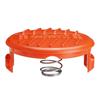 1Pc Trimmer Spool Cap + 1Pc Pour Noir Pour Decker Tondeuse À Gazon