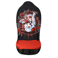 1PC universel voiture avant unique siège couvre motif protecteurs imperméables lavables