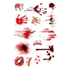 1pcs Halloween Palm Terror Terreur Herbes Bloody Tattoo Sticker Body Maquillage