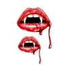 1pcs Halloween temporaire Big Boca Scary Terror Tattoo Sticker Body Maquillage imperméable à leau