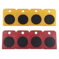 1pcs outil de déménagement de meubles en plastique accessoires de base jaune rouge
